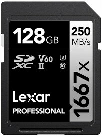 LSD128CBJP1667 Lexar（レキサー） SDXCカード 128GB 1667x UHS-II U3 V60 Professional 1667x SDXC UHS-II