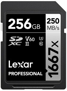 LexarbLT[ SDXCJ[h 256GB 1667x UHS-II U3 V60 LSD256CBJP1667 Professional 1667x SDXC UHS-II