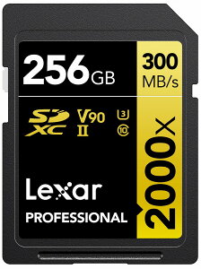 LexarbLT[ SDXCJ[h 256GB 2000x UHS-II U3 V90 LSD2000256G-BNNNJ