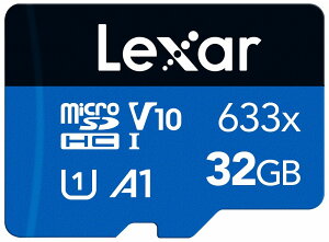 LexarbLT[ microSDXCJ[h 32GB 633x UHS-I U3 V10 A1 BLUE A_v^[ LMS0633032G-BNNNJ High-Performance 633x