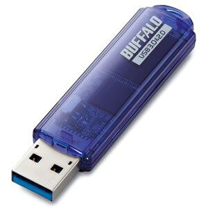 obt@[bBUFFALO USB3.0Ή USBtbV 64GBiu[j RUF3-CV[Y RUF3-C64GA-BL