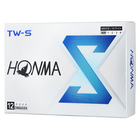 BT2403-WH 本間ゴルフ TW-S ゴルフボール 2024年モデル 1ダース 12個入り(ホワイト) HONMA GOLF