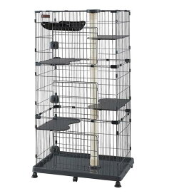 猫用ケージ 3段 キャットランドケージ ワイド 3段 ダークグレー PCLC903DGRY アイリスオーヤマ PCLC-903-DGRY