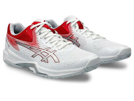 1053A066-101-29.5 アシックス ユニセックス バレーボール シューズ V-SWIFT FF 4(White/Classic Red・サイズ：29.5cm) asics