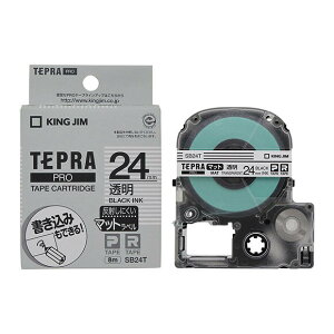 �L���O�W�� PRO �e�[�v�J�[�g���b�W �}�b�g���x�� �i24�@��/����/�������j KING JIM�@TEPRA�i�e�v���jPRO�V���[�Y SB24T