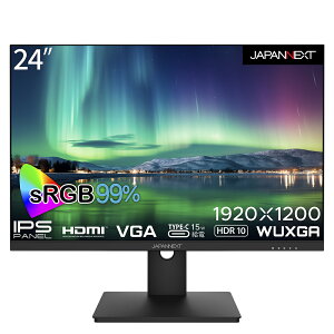 JAPANNEXTbWplNXg tfBXvC(24^/IPS/WUXGA 1920×1200/75Hz/14ms/HDR10/HDMI1.4/USB Type-CED-Sub/VESA)(ubN) JN-IPS24WUXGAR-C