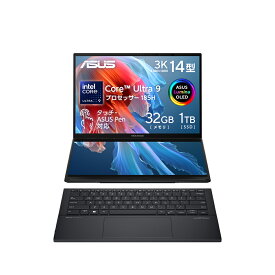 ASUS（エイスース） 14.0型 デュアルディスプレイノートパソコン ASUS Zenbook DUO UX8406MA UX8406MA（Core Ultra 9/ 32GB/ 1TB SSD/ Microsoft Office Home and Business 2021） UX8406MA-U9321WS