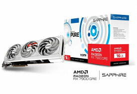 SAPPHIRE（サファイア） SAPPHIRE PURE RADEON RX 7900 GRE GAMING OC 16GB GDDR6 グラフィックボード PURERX7900GREOC16G