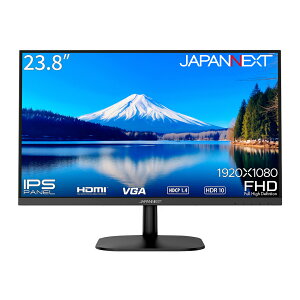 JAPANNEXT�b�W���p���l�N�X�g �t���f�B�X�v���C(23.8�^/IPS/FullHD 1920×1080/75Hz/14ms/HDR10/HDMI1.4/D-Sub/VESA)(�u���b�N) JN-IPS2382FHDR