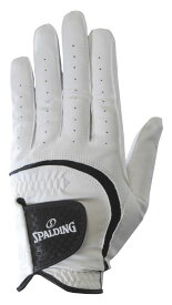 SPGL-3656-WH-S スポルディング メンズ ゴルフグローブ 左手用(ホワイト・サイズ：S/21～22cm) SPALDING