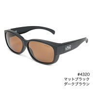 LSD オーバーグラス タイプ2 マットブラック(ダークブラウン) 4320 L.S.D. DESIGNS 偏光グラス オーバー…