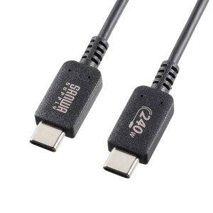 �T�����T�v���C USB2.0 Type-C PD240W�Ή� �P�[�u�� 1m (�u���b�N) KU-CCPE10