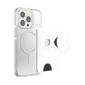 PopSockets �X�}�z�O���b�v �|�b�v�E�H���b�g+ MagSafe�Ή� �A�_�v�^�[�����O�t���i�������Ԕ��j PopWallet+ MagSafe Blanc Fresh 806927