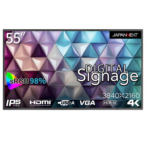 JAPANNEXTbWplNXg TCl[WtfBXvC(55^/IPS/4K UHD 3840×2160/60Hz/8ms/HDR10/HDMI2.0/D-Sub/VESA/3Nۏ)(ubN) JN-SI55UHDR-24