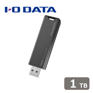 �A�C�I�[�f�[�^�bI-O DATA USB 10Gbps�iUSB 3.2 Gen2�j�Ή� �X�e�B�b�NSSD 1TB�i�O���[×�u���b�N�j SSPS-US1GR