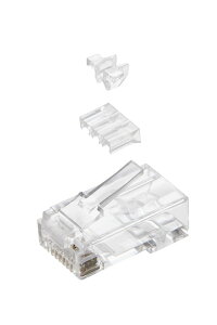 �G���R�� RJ45 �R�l�N�^ Cat6A Cat6 LAN�P�[�u�� �p 100���� �K�C�h�p�[�c�t�� �P���������Ή� LD-6RJ45T100/L