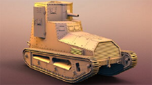 IDAPテクノロジー 1/72 独・LK-2軽戦闘装甲車(戦車)WW-I【PD72115】 プラモデル
