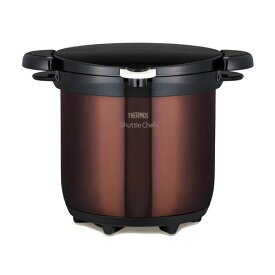 サーモス 【IH対応】真空保温調理器　20cm　4.5L　クリアブラウン KBG-4500-CBW THERMOS　シャトルシェフ [KBG4500CBW]