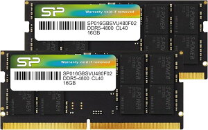 Silicon PowerbVRp[ DDR5-4800iPC5-38400jSODIMM 32GBi16GB×2j SP032GBSVU480F22