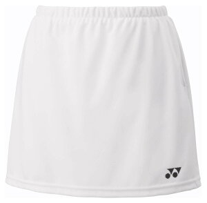 ヨネックス レディース スカート(インナースパッツ付)(ホワイト・サイズ:SS) YO-26170-011-SS YONEX