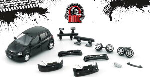 BM CREATIONS 1/64 �g���^ �����X / �G�R�[ / ���B�b�c 1998 5�h�A �u���b�N (RHD)�y64B0377�z �~�j�J�[