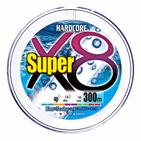 DUEL ハードコア スーパー X8 300m 10m×5色(1.2号/27lb) H4323-5C デュエル HARDCORE PEライン