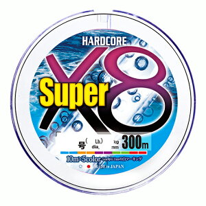 DUEL n[hRA X[p[ X8 300m 10m×5F(1.2/27lb) H4323-5C fG HARDCORE PEC