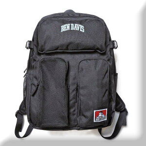 BEN DAVIS(�x���f�C�r�X) BEN DAVIS �x���f�C�r�X W-MESH DAYPACK�iBLACK/GREEN�j BF025636-1A-2B