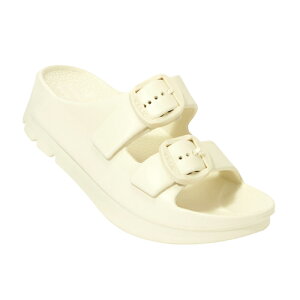 TELIC ���J�o���[�T���_���iIvory�E�T�C�Y�FL(26.5-27cm)�j W-BUCKLE2-IY-L