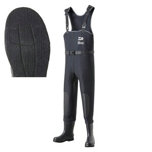 ダイワ CW-4200-T タイトフィットクロロプレンウェーダー フェルトソール LLサイズ 26.0〜27.0cm(ブラック) CW-4200-T_LLサイズ26.0-27.0cmブラック DAIWA フェルトソール