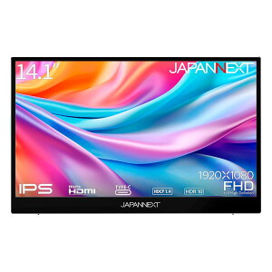 JAPANNEXT�b�W���p���l�N�X�g ���o�C���t���f�B�X�v���C(14.1�^/IPS/FullHD 1920×1080/60Hz/16ms/HDR10/miniHDMI/USB Type-C)(�u���b�N) JN-MD-IPS141FHDR