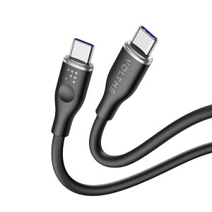VOLTME(�{���g�~�[) 5A�E100W �f�[�^�]��/�}���[�d �V���R���P�[�u�� USB-C��USB-C 1m�i�u���b�N�j C2141