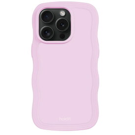 Holdit（ホールディット） iPhone 15 Pro用 Wavy Case 耐衝撃 ハイブリッドケース（ライラックパープル） 16225(HOLDIT)