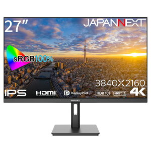 JAPANNEXTbWplNXg tfBXvC(27^/IPS/4K UHD 3840×2160/60Hz/8ms/HDR10/HDMI2.0/DP1.4/VESA/PIPEPBPΉ)(ubN) JN-IPS2709UHDR
