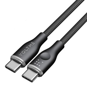 VOLTME(�{���g�~�[) 3A�E60W �f�[�^�]��/�[�d ���ϋv�҂ݍ��� �i�C�����P�[�u�� USB-C��USB-C 1m�i�u���b�N�j C2158(VOLTME)