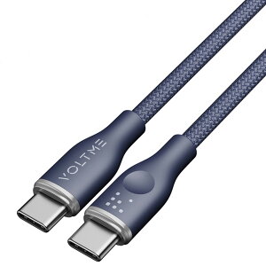 VOLTME(�{���g�~�[) 3A�E60W �f�[�^�]��/�[�d ���ϋv�҂ݍ��� �i�C�����P�[�u�� USB-C��USB-C 1m�i�u���[�j C2159(VOLTME)
