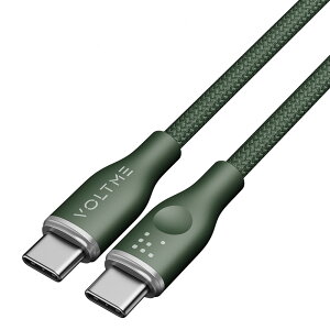 VOLTME(�{���g�~�[) 3A�E60W �f�[�^�]��/�[�d ���ϋv�҂ݍ��� �i�C�����P�[�u�� USB-C��USB-C 1m�i�O���[���j C2160(VOLTME)