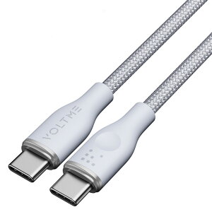 VOLTME(�{���g�~�[) 3A�E60W �f�[�^�]��/�[�d ���ϋv�҂ݍ��� �i�C�����P�[�u�� USB-C��USB-C 1m�i�O���[�j C2161(VOLTME)