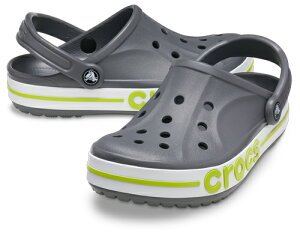 CROCS �o���o���h �N���b�O�i�X���[�g�O���[/���C���p���`�E�T�C�Y�FM6/W8(24.0cm)�j 205089-0GX-M6 �N���b�N�X �T���_�� BAYABAND CLOG