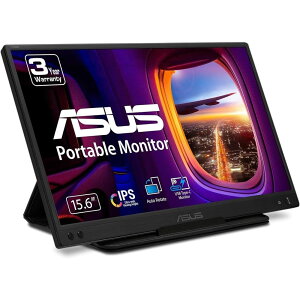 ASUSbGCX[X oCtfBXvC(15.6^/IPS/FullHD 1920×1080/60Hz/5ms/USB Type-C/3Nۏ)(ubN) ZenScreen MB166C