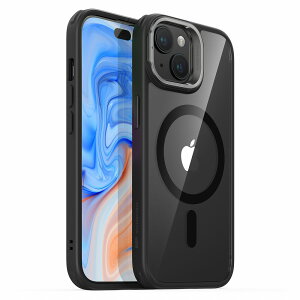 ESR iPhone 15 Plus�p MagSafe�Ή� �B��X�^���h�t���n�C�u���b�h�P�[�X�i�N���A�u���b�N�j Classic Hybrid Case with Stash Stand (HaloLock) ESR362