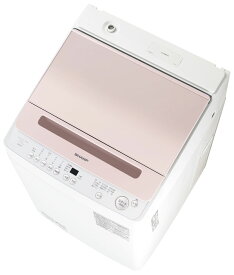 （標準設置料込_Aエリアのみ）ES-GV7J-P シャープ 7kg 全自動洗濯機　ピンク系 SHARP [ESGV7JP]
