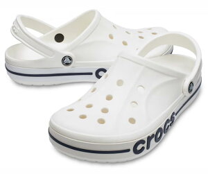 CROCS �o���o���h �N���b�O�iWhite / Navy�E�T�C�Y�FM9/W11(27.0cm)�j 205089-126-M9 �N���b�N�X �T���_�� BAYABAND CLOG
