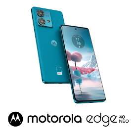Motorola（モトローラ） motorola edge 40 neo（8GB/256GB） － カリビアンブルー（SIMフリー版） PAYK0001JP