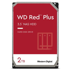 Western Digital（ウエスタンデジタル） 3.5インチ NASハードディスクドライブ WD Red Plus 2TB 簡易パッケージ NAS向けモデル 5400rpm 64MBキャッシュ WD20EFPX