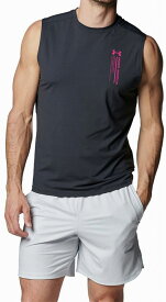 DOM-1384794-016-XL アンダーアーマー メンズ UAアイソチル スリーブレスTシャツ（Anthracite・サイズ：XL） UNDER ARMOUR