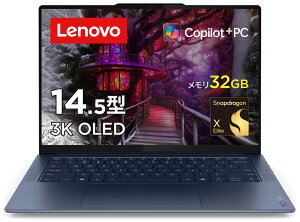 Lenovobm{ 14.5^ m[gp\R Lenovo Yoga Slim 7x Gen 9 (Qualcomm Snapdragon/  32GB/ 1TB SSD)RY~bNu[ 83ED000QJP