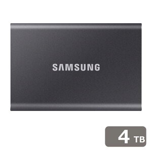 SamsungbTX |[^uSSD X^_[hf T7V[Y 4TBiO[j Portable SSD T7 MU-PC4T0T-IT/A