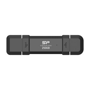 Silicon PowerbVRp[ DS72V[Y 250GB USB3.2(Gen 2)Type-C/Type-A XeBbN^|[^uSSD Ǎ1050MB/sE850MB/s Lbv̌^ A~jE➑ PS5Ή Android6ȍ~Ή iOS13ȍ~Ή SP25