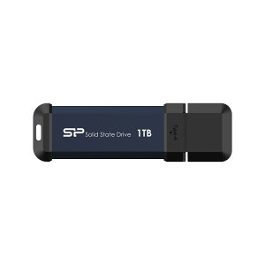 Silicon PowerbVRp[ MS60V[Y 1TB USB3.2(Gen 2)Type-A XeBbN^ |[^uSSD Ǎ600MB/sE500MB/s Lbv̌^ A~jE➑ [J[5Nۏ SP001TBUF3S60V1B